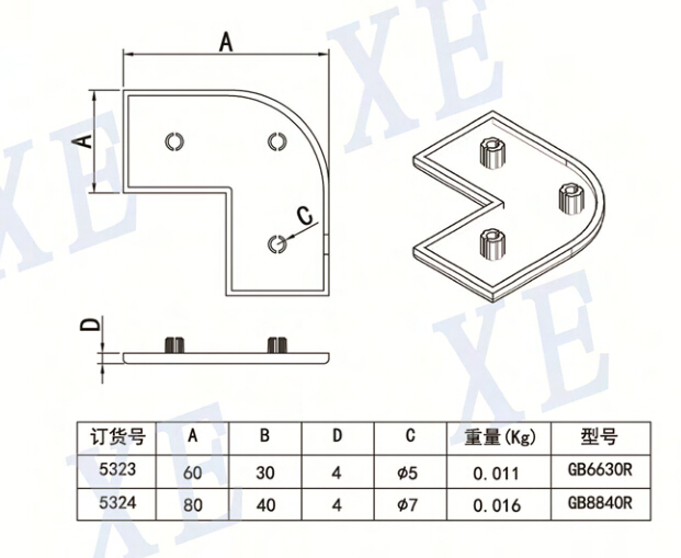 鋁型材配件國標(biāo)端蓋規(guī)格